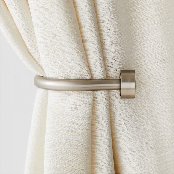 Crate&Barrel Other - NEW Crate & Barrel Brushed Nickel Curtain Tieback Set of 2